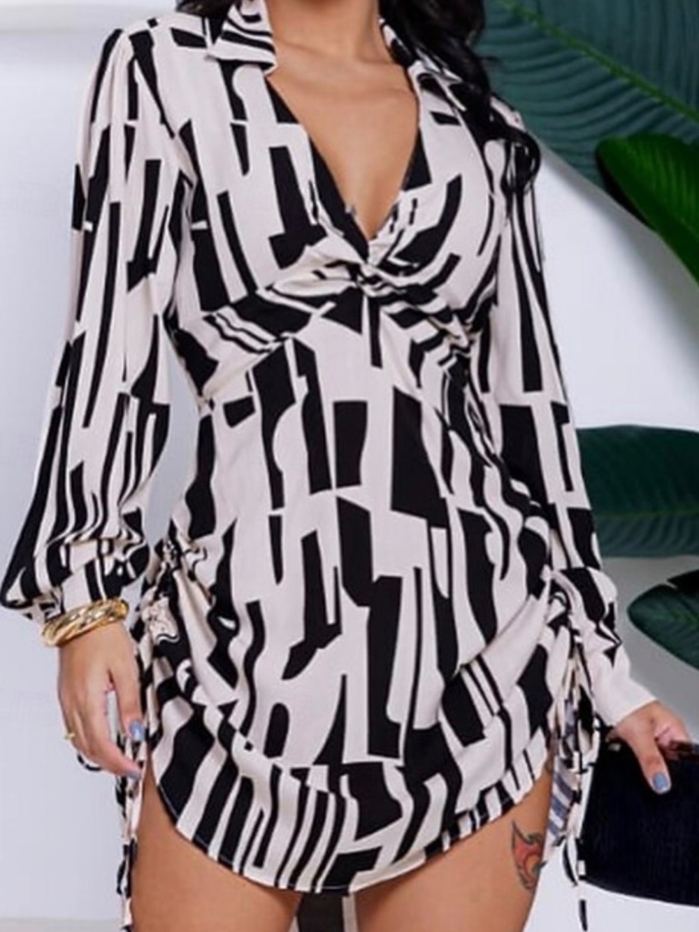 SIDE TIE DRESS